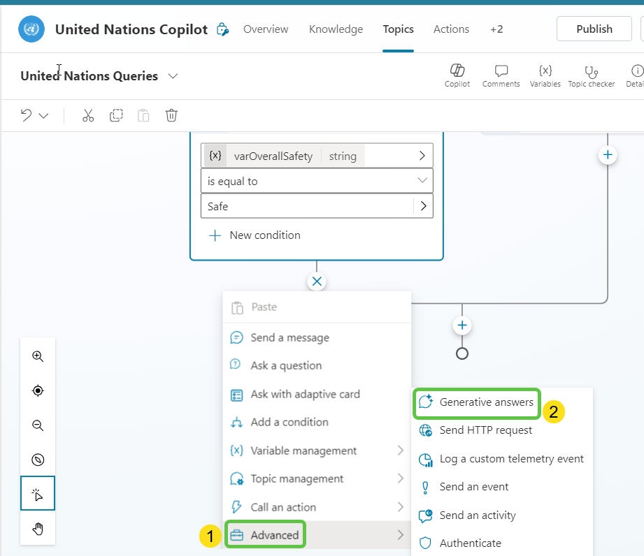Generative Answers Node